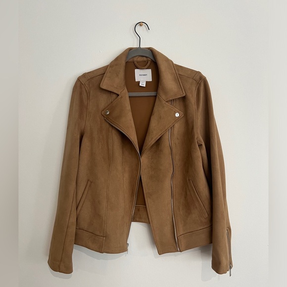 Old Navy Jackets & Blazers - Old Navy faux suede moto jacket - size M